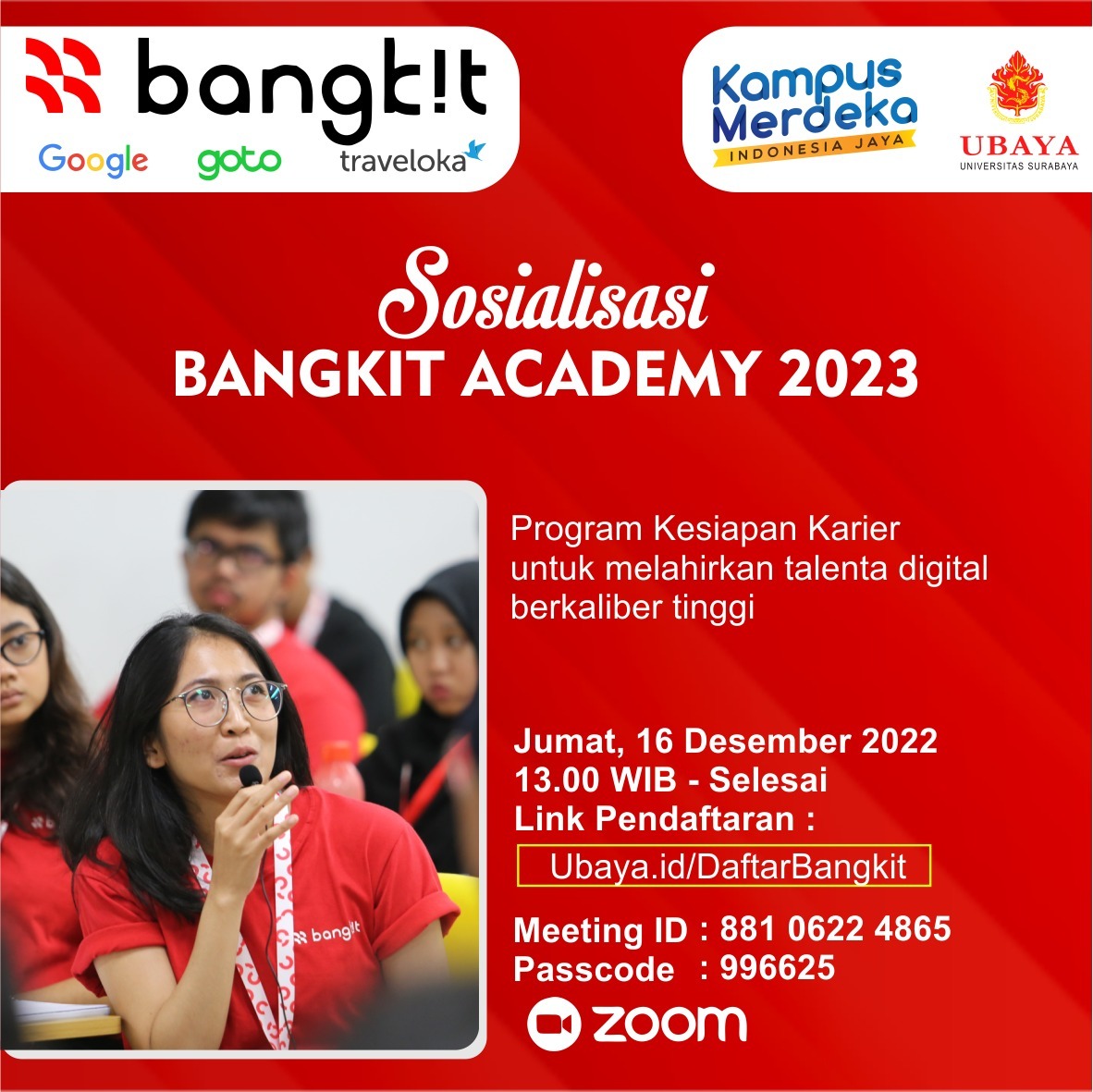 Info Sosialisasi Bangkit 2023 Fakultas Industri Kreatif